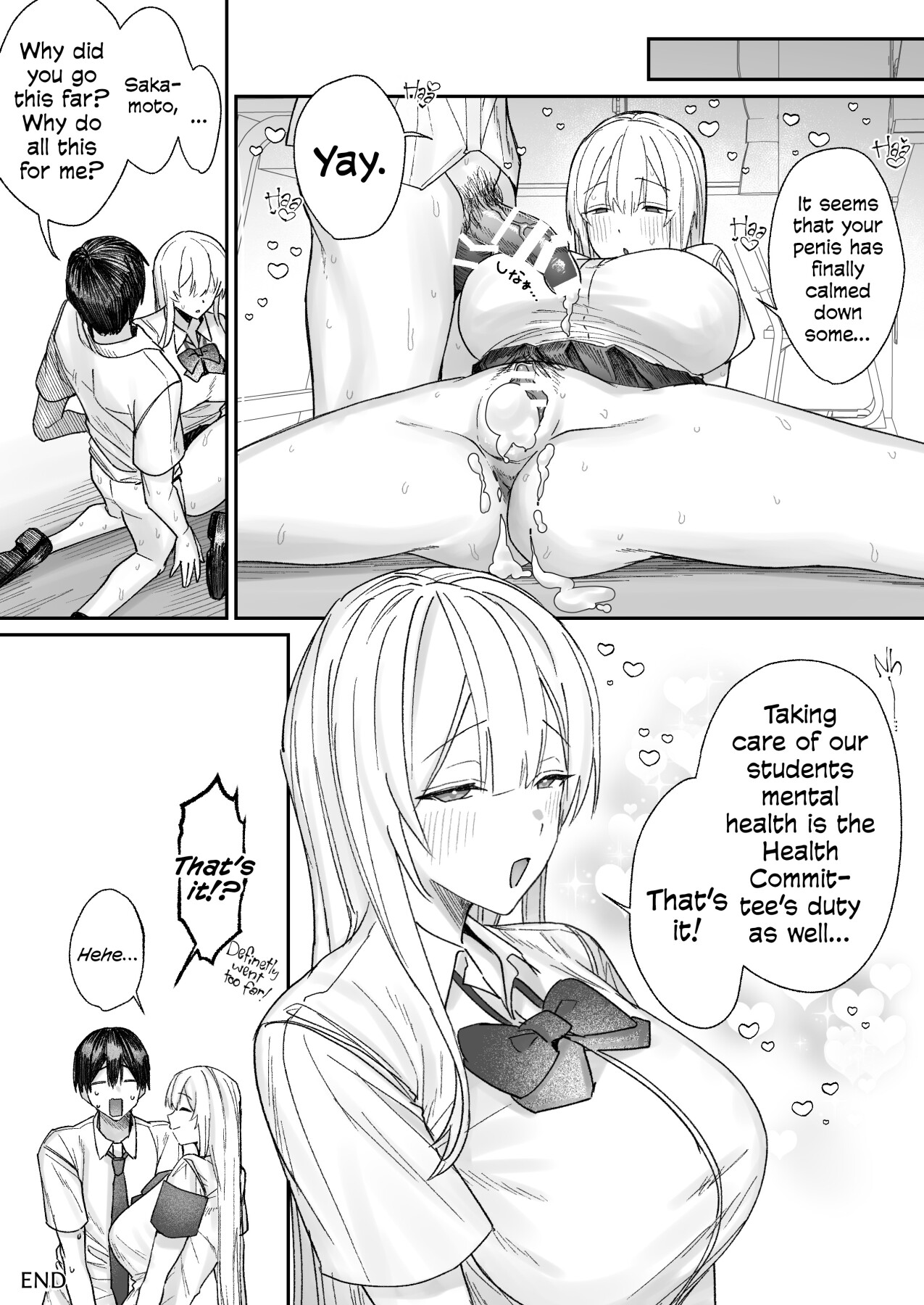 Hentai Manga Comic-That Playful Health Committee Member Is Weirdly Kind-Read-34